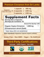 Ceylon Cinnamon Shop Organic Ceylon Cinnamon lifestyle supplement packaging