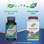 Nature's Way Artichoke standardized herbal extract supplement nutritional label details