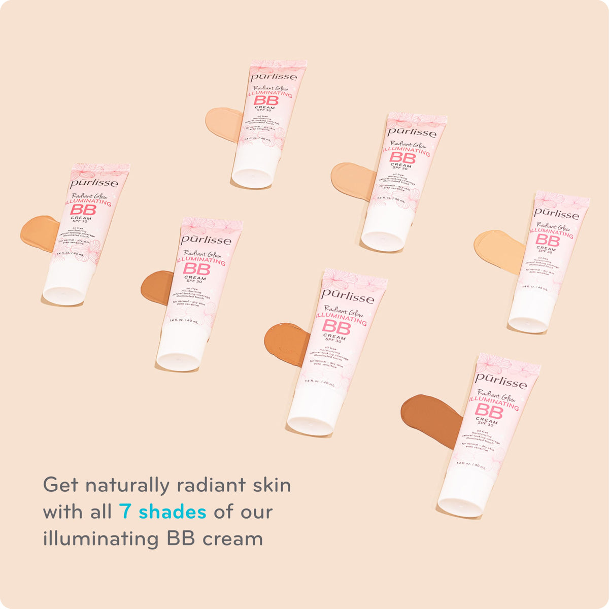 Purlisse Radiant Glow 1.4 Ounce tube top view