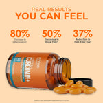 Side view of Manna Vitamins Evolved Liposomal Curcumin bottle showing supplement facts