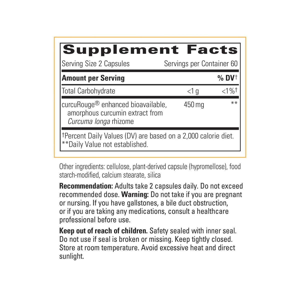 Integrative Therapeutics Curalieve 120 capsules bottle side view