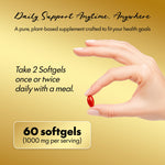 Top cap view of Coco March 60 softgels bottle