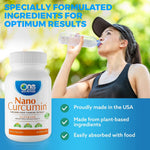 One Planet Nutrition Nano Curcumin 120 serving bottle cap and seal