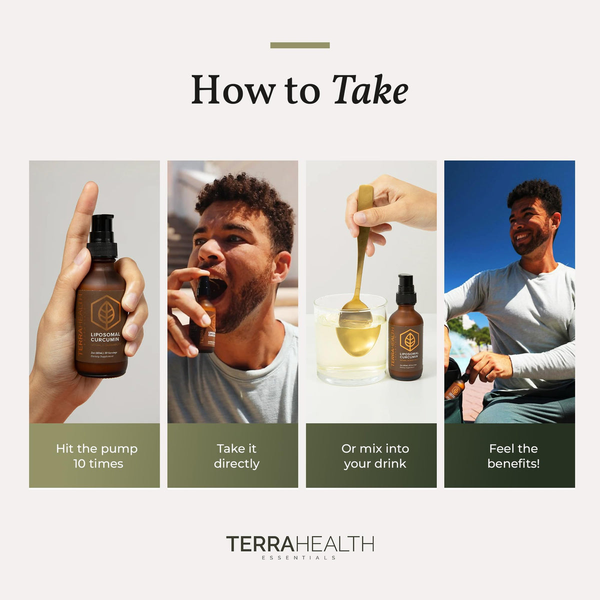 Product packaging of Terra Health Essentials Liposomal Curcumin