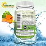 aSquared Nutrition Turmeric Curcumin dietary supplement bottle lifestyle shot