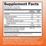Qunol turmeric gummies texture and tangerine color