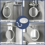 Mirrorvana premium grooming mirror package detailing the anti fog surface treatment and safety information.