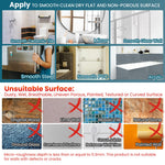 TAILI waterproof bathroom mirror under running water showing the steam resistant coating