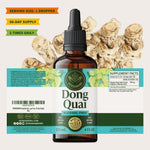 Premium glass packaging of HERBAMAMA Dong Quai liquid for women