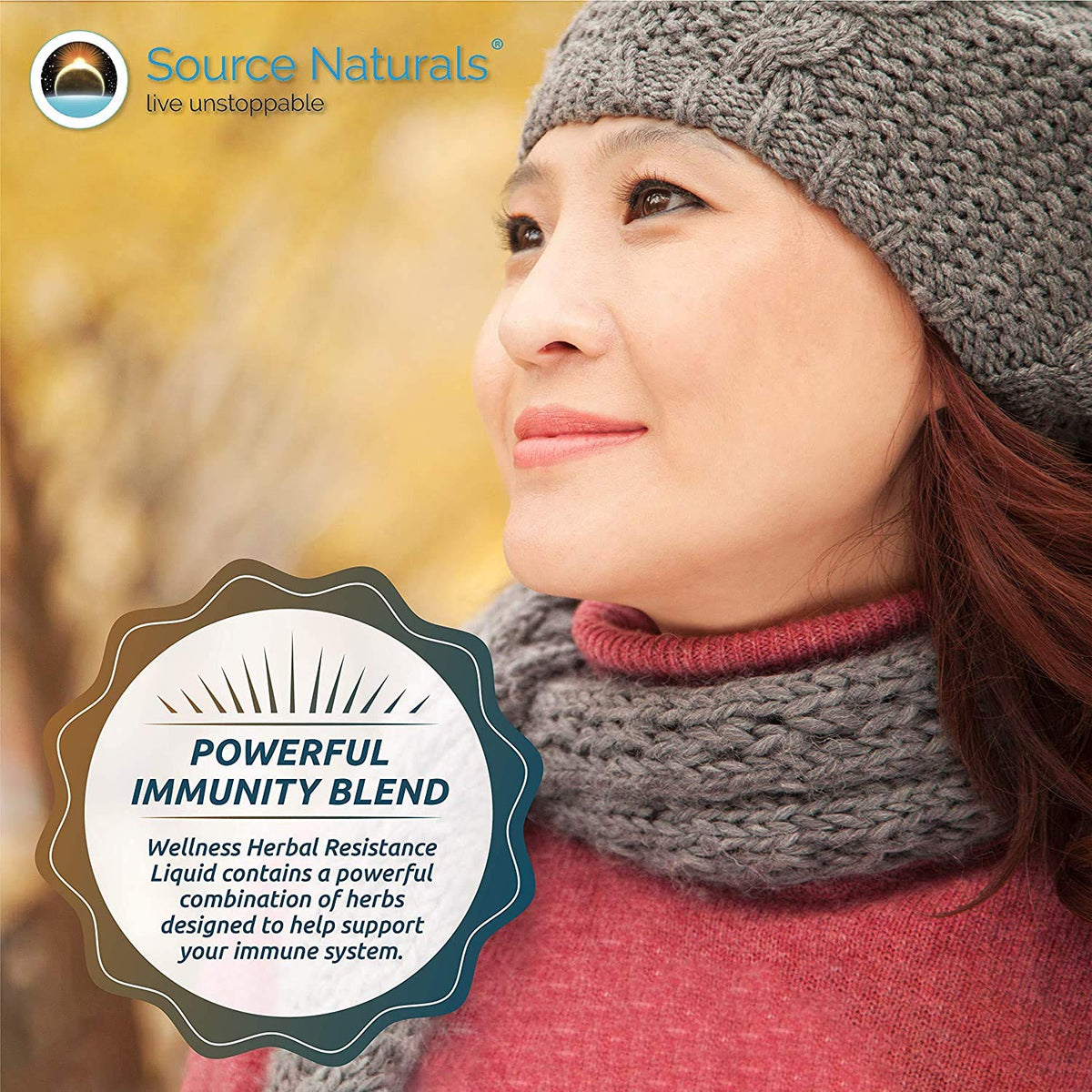 Bottle cap and seal of authentic Source Naturals supplement