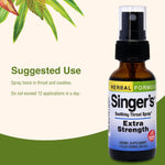 Travel-friendly Herbs Etc. Singer's Saving Grace herbal throat mist