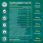 Lymphatic drainage supplement bottle showing 240 count