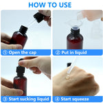 Essential oil storage bottles showing leak-proof cap