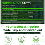 Natural Nutra Bilberry and Blueberry extract eye capsules supplement label view with ingredients.