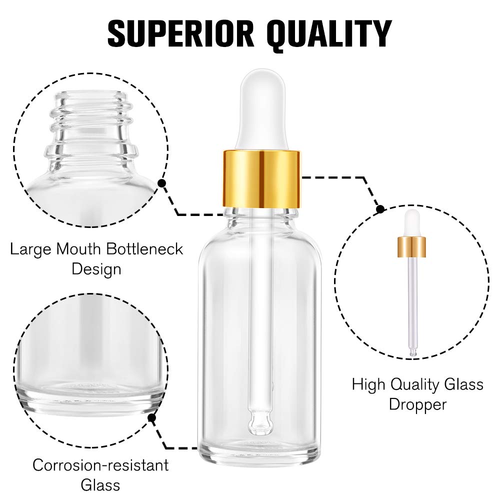 Detailed view of PrettyCare glass bottle golden aluminum screw cap.