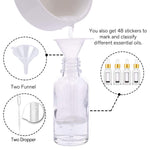 PrettyCare empty glass tincture bottles for essential oils.