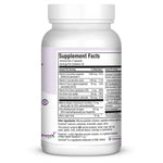 Maxi Health Complete Vision Support unflavored supplement facts label with astaxanthin and bilberry ingredients.