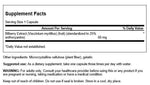 Swanson standardized bilberry extract herbal supplement bottle showing dosage specifications