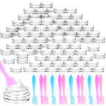 Arrangement of MotBach sample jars and application spatulas