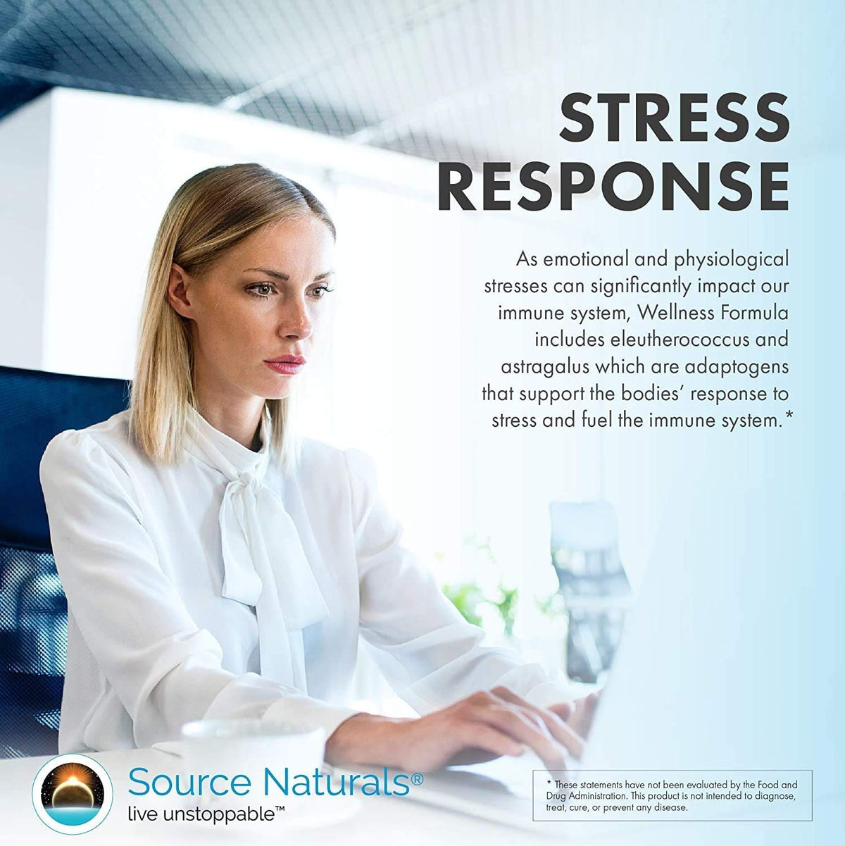 Source Naturals Wellness Formula packaging side view