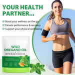 Easy to swallow two in one organic herbal defense softgels for digestive care.