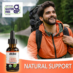 USDA organic non GMO digestive wellness liquid drops back label details