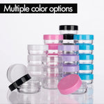 Golacky cosmetic jars organized for travel