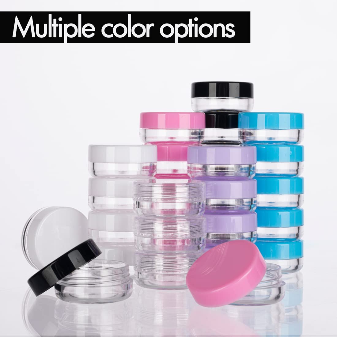 Golacky cosmetic jars organized for travel