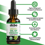 Dr. Bo Herbals Oregano Oil tincture bottle showing USDA Organic seal