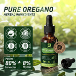 Back label of B BEWORTHS organic drops displaying ingredients and daily usage guidelines