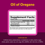 Organic oil of oregano softgels nutritional facts and ingredients panel