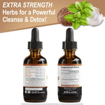 Dr Bo ParaGuard Intestinal Guard complete detox drops product set on white background