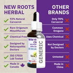 Authentic New Roots Herbal Wild Oregano C93 dietary supplement bottle close up
