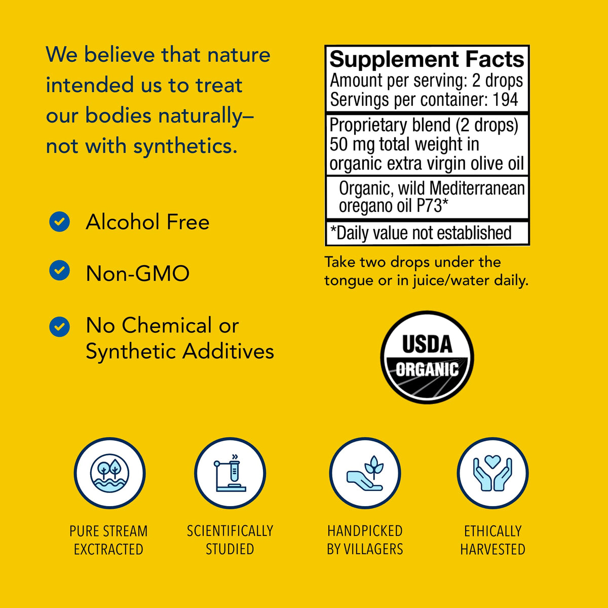 Authentic imported USA immune booster liquid drops close up look