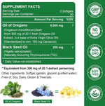 Nature's Live thymoquinone rich immune defense capsules close up view