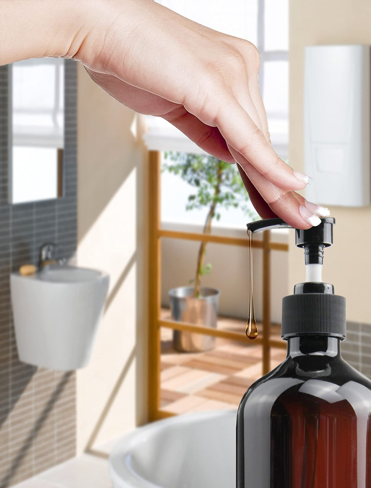 Foochy break resistant lightweight travel containers for hand sanitizer and soap