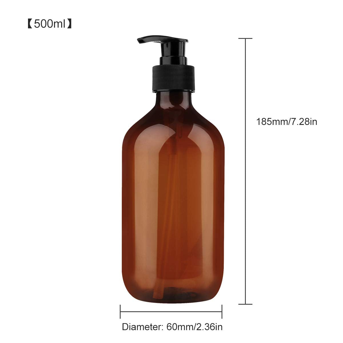 Yebeauty refillable liquid soap containers green two pack showcasing the black pressure pump.