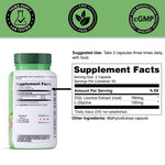 Yuve DGL Licorice capsules bottle showing serving size
