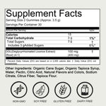 COLEPSW DGL Licorice Root 60 Gummies Bottle Back Sourced From USA