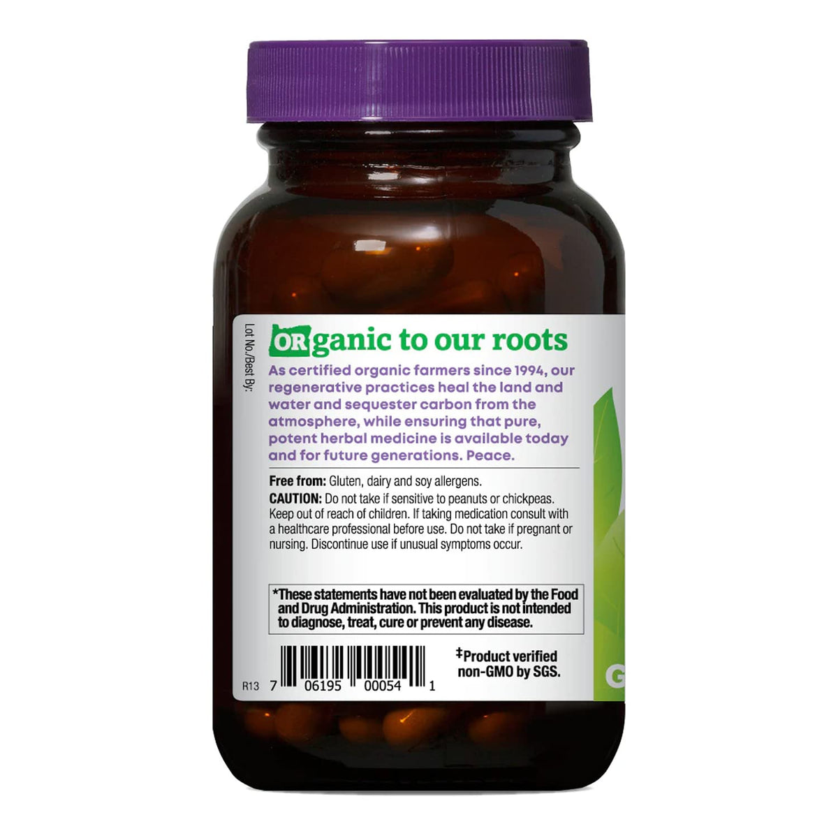 90 count bottle of Oregon's Wild Harvest vegan licorice root capsules