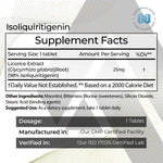 Nootropics Depot Isoliquiritigenin supplement facts label