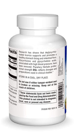 Planetary Herbals DGL chewable tablets bottle side profile
