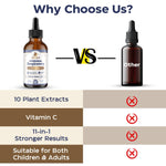 Close up of Corpofuerte herbal respiratory supplement bottle