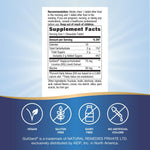 Close up of Nature's Way DGL Ultra chewable tablets label