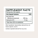 Thorne Choleast 120 capsules dietary supplement side view showing detailed ingredient list