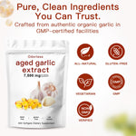 High potency 15:1 concentration garlic bulb extract softgels showing odorless formula features