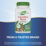Close up of Nature's Way Licorice Root herbal supplement packaging