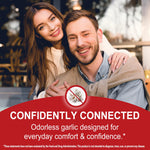 Odor controlled garlic oil pills for healthy circulation and cholesterol management