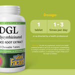 Natural Factors DGL 400mg licorice extract tablets packaging