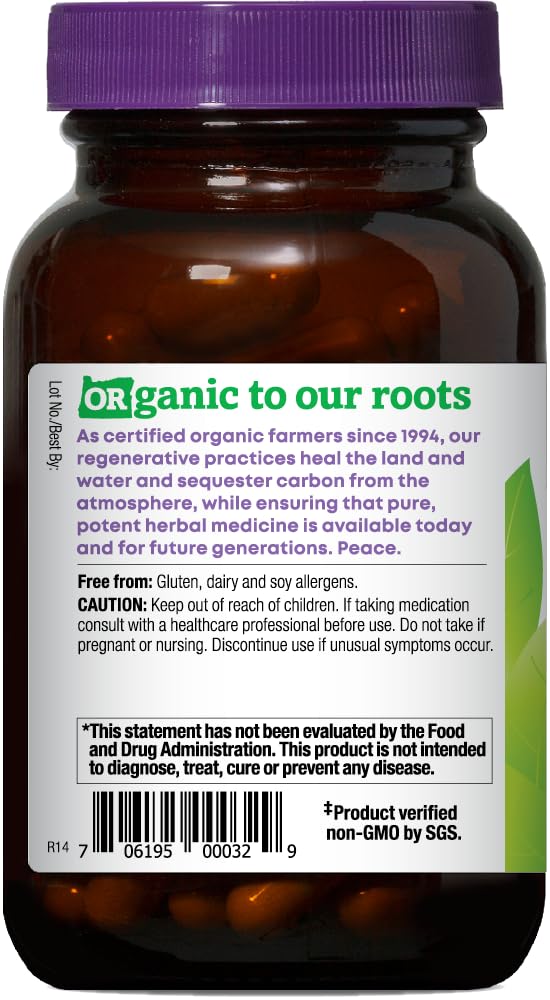 Oregons Wild Harvest garlic 90 vegan capsules ingredients list and nutritional facts panel